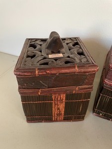 lot 141 image: Four Decorative Trinket Boxes