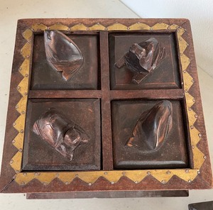 lot 288 image: Pair of Four Compartment Decorative Boxes