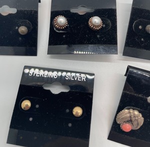 lot 346 image: 6 Pairs of Sterling Silver Earrings