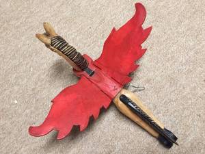 lot 357 image: Wooden HangingFlying Pegasus
