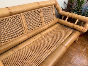 lot 291 image: Rattan Sofa Tiki Style (Same as Lot #1)