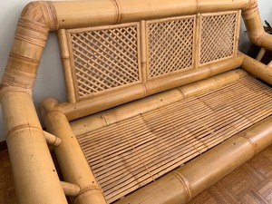 lot 290 image: Rattan Sofa Tiki Style (Same as Lot #1)
