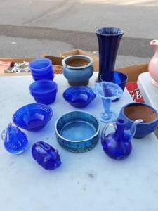 Blue Glassware