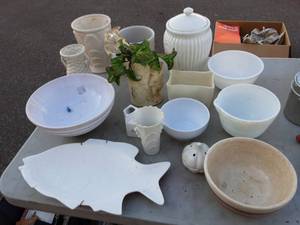 White Glassware