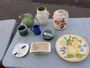 Collection Of Redwing, McCoy And Other Pottery