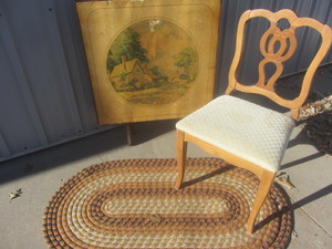 Folding Parlor Table, Rug