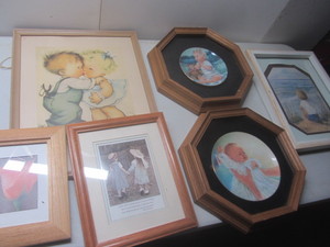 Vintage Print, Framed Plates