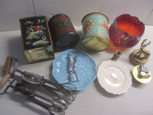 Amberina Bowl, Canisters