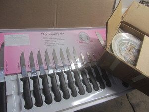 Cutlery Set, Currier & Ives