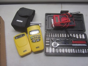 Multimeter, Socket Set, Measuring Tool