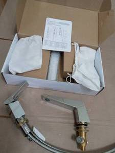 Single-Handle Tub Deck Mount Tub Faucet with Sleek Modern Design in Polished Chrome by ALFI BRAND-not used