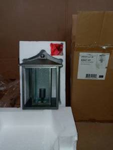 Hunnington 1-Light Weathered Pewter Outdoor Post Top by Sea Gull Lighting - not used