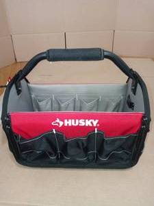 Husky 15 Open Tool Tote W Rotating Handle- not used