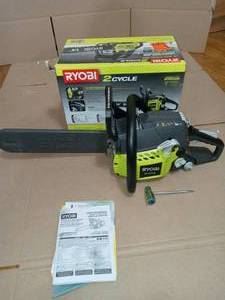 14 in. 37cc 2-Cycle Gas Chainsaw by RYOBI- not used