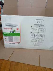 NuTone Mantra 36in Range Hood Convertible Under Cabinet Light 300 CFM White- not open