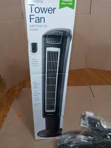 42 in. Electronic Oscillating 3-Speed Tower Fan and Fresh-Air Ionizer by Lasko- not used