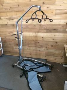 400lb Cap Bedside Assist Includes�Patientaid Padded U-Sling wHead Support Large -600lb Cap�- Many Uses For This Powerful Lift