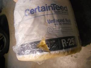 R-25 CertainTeed Insulation Unfaced Roll 22.5 sq ft.