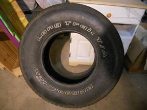 BF Goodrich Tire - Great Tread - P26575R16 Rim has a tear on the bead, use with a tube