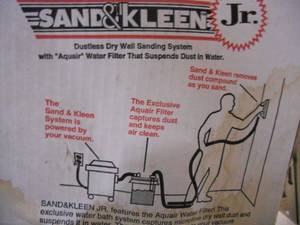 Sand & Kleen Jr Dustless Dry Wall Sanding System, 2700 Nails in Coils of Nails 3-14 Plain Shank, 2 tripods