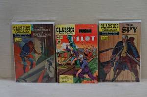 Classics Illustrated Comics - Hunchback, Pilot, Spy