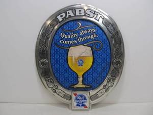 lot 16 image: Vintage PABST Blue Ribbon PBR Beer Sign