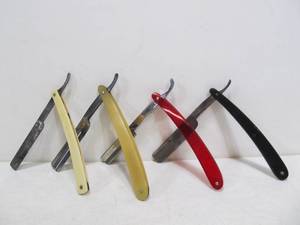 lot 47 image: Lot of 4 Vintage Straight Razors