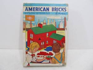 lot 55 image: Vintage AMERICAN BRICKS Wooden Building Set