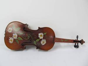 lot 62 image: Antique Painted Wilhelm Meier Violin