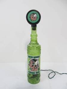 lot 69 image: University of North Dakota Fighting Sioux Lighted Bottle Hockey Display