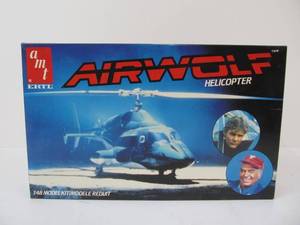 lot 83 image: New in Box Vintage AMT Airwolf Helicopter Model Kit