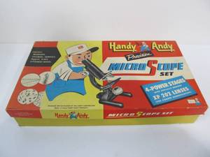 lot 86 image: Vintage 1950s HANDY ANDY Microscope Set