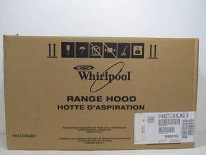 lot 143 image: Brand New WHIRLPOOL Range Hood