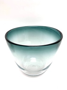 lot 97 image: Vintage Signed Scandinavian Art Glass Bowl