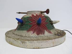 lot 152 image: Old Vintage Cast Iron Lighted Christmas Tree Base