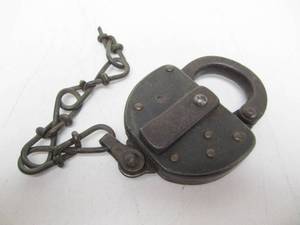 lot 201 image: Large Antique Chicago, Rock Island & Pacific Railroad Lock