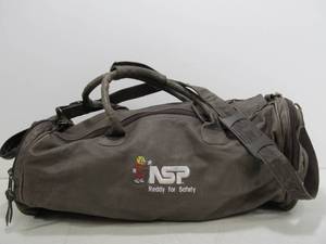 lot 237 image: Vintage 70s-80s REDDY KILOWATT NSP Leather Duffel Bag