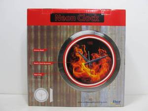 lot 181 image: Brand New Neon Flame Clock