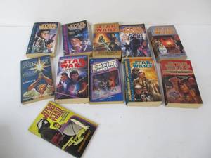 lot 214 image: Lot of 11 STAR WARS Novels & Books