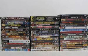 lot 258 image: Lot of 45 DVDs - Mostly Western & War Movies