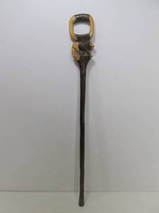lot 297 image: Hand Carved Lion Handle Walking Stick