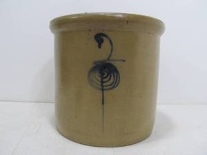 lot 314 image: Excellent Antique RED WING Salt Glazed Stoneware 2 Gallon Bee Sting Crock