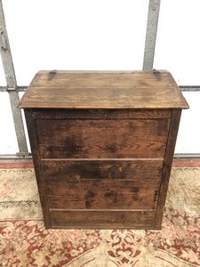 lot 358 image: Antique Primitive Wood General Store Bin