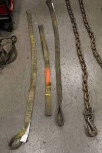 Lot of (3) Nylon Web Slings - Liftpro Nylon Web Slings (x2),  Liftall Nylon Web Sling (x1)