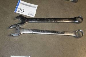Lot of (2) SK Combination End Wrenches - 1-58, 1-12