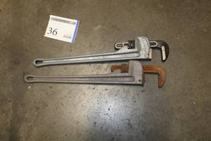 Lot of (2) Ridgid Pipe Wrench 24
