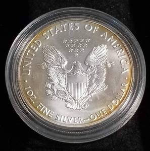 2017 AMERICAN SILVER EAGLE 1 TROY OZ. .999 FINE SILVER IN AIRTITE
