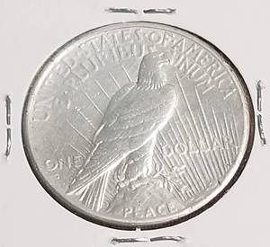 1926-S PEACE SILVER DOLLAR CLEANED