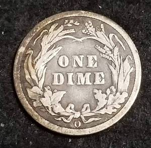1909-O BARBER SILVER DIME