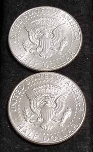 2 KENNEDY SILVER HALF DOLLARS 1964